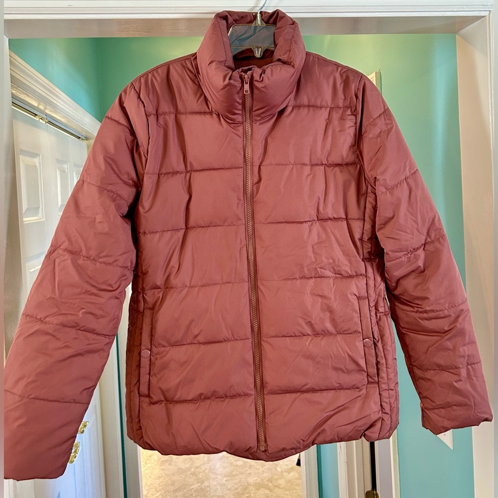 Old Navy Dusty Rose Puffer Jacket Size Medium